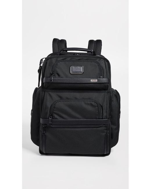 Tumi Black Alpha Brief Pack for men