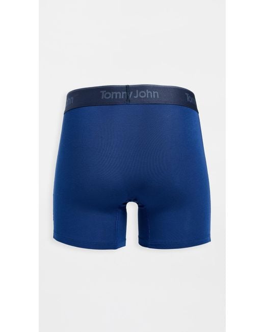 Tommy John Blue Second Skin 4 Boxer Briefs 3 Pack for men