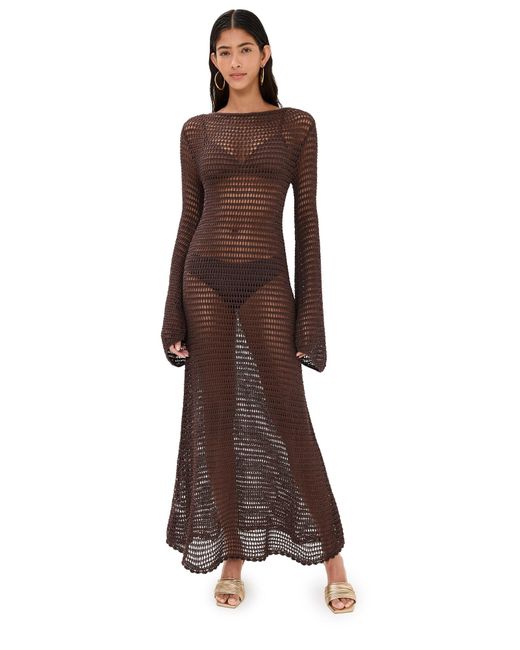 Staud Brown Lorena Dress