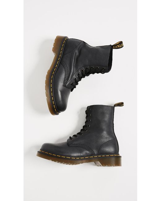 pascal 8 eye boots in black