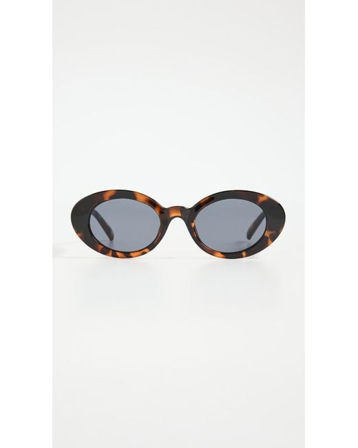 Le Specs Black Nouveau Vie Sunglasses