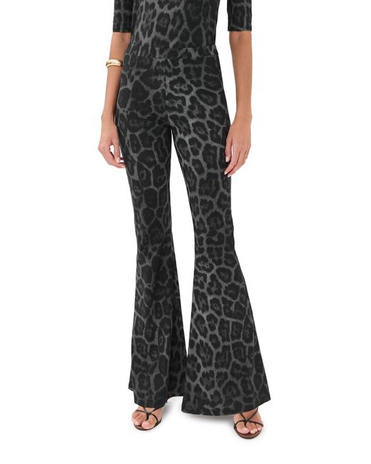 Stella McCartney Black Leopard Print Pants
