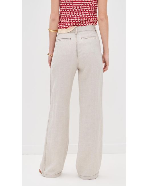 Madewell White Patch Pocket Flare Pants