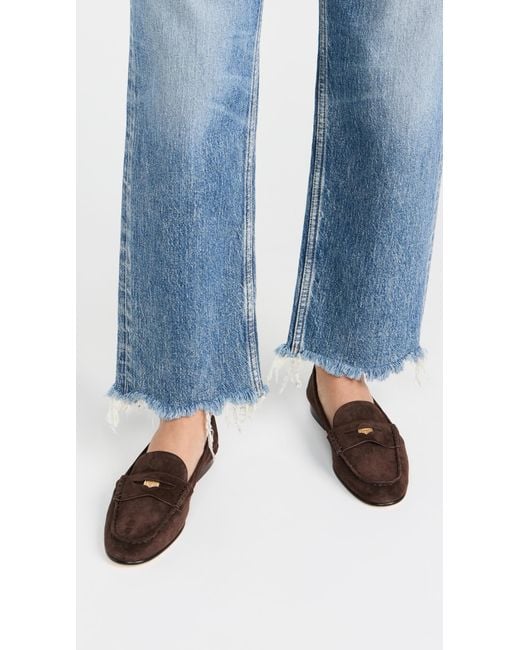 Veronica Beard Brown Penny Flats