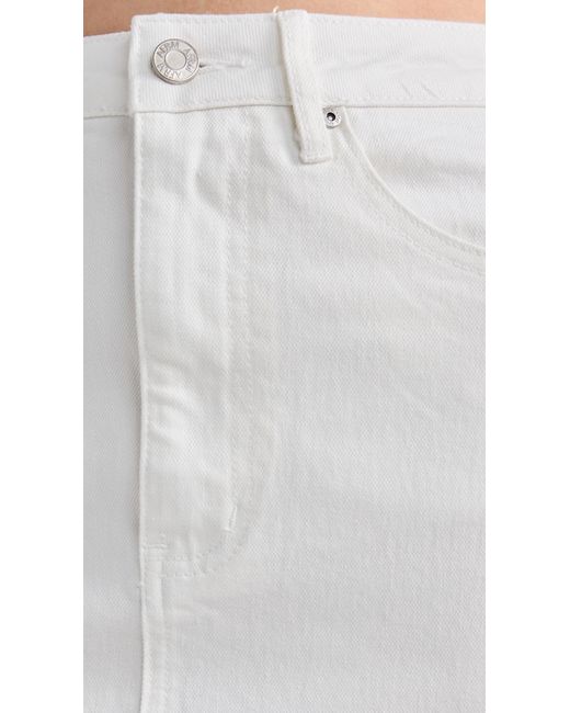 AFRM White Amiri Maxi Pencil Skirt With Back Slit