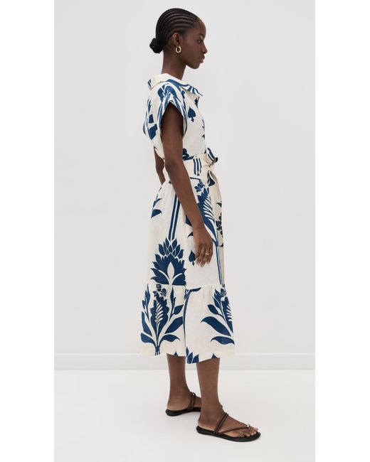 ANDRES OTALORA Blue Shareer Dress