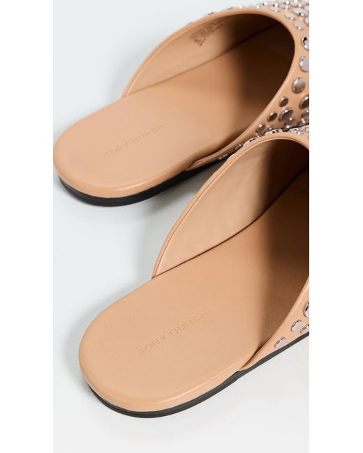 Tory Burch Black Studded Mules