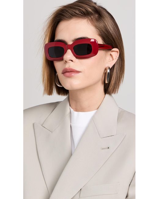 Oliver Peoples Red Oliver Peoples X Khaite 1966C Rectangular Sunglasses
