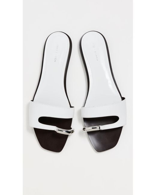 Tory Burch Black Pierced Slides