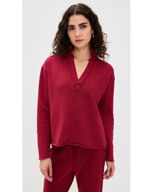 Frank & Eileen Red Patrick Popover Henley
