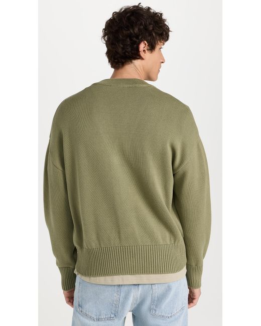 AMI Green Ai Adc Cardigan Oive X for men