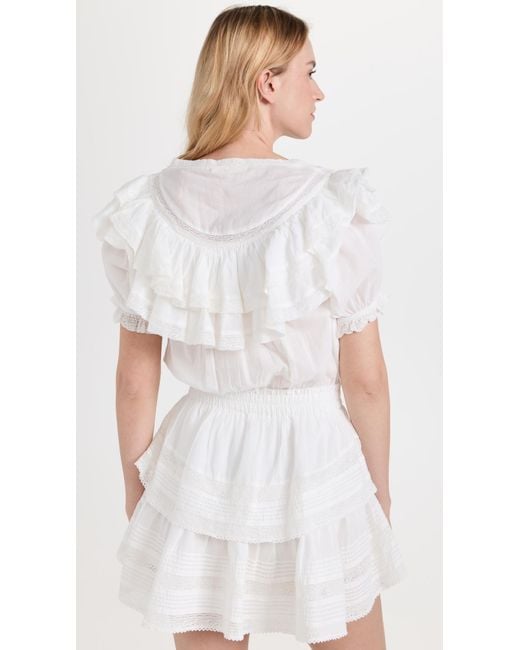 LoveShackFancy White Liv Dress