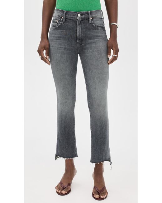 Mother Blue Insider Crop Step Chew Jeans