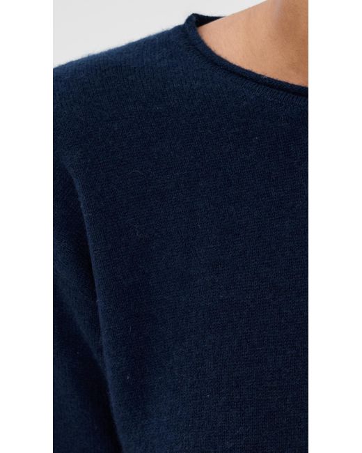 SABLYN Blue Lance Cashmere Cropped Pullover
