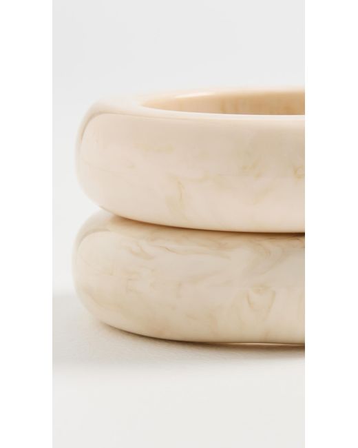 Shashi White Bangle Set