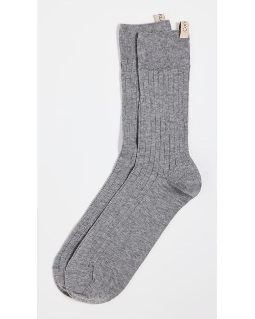 Comme Si Gray The Yves Socks