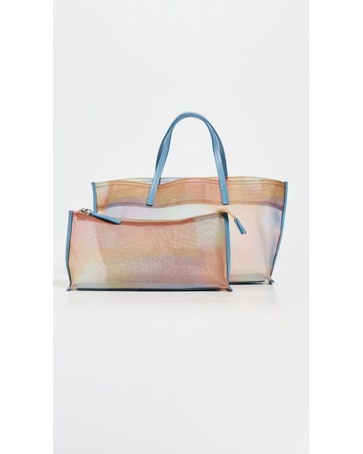 Staud Multicolor Christos Mini Mesh Tote