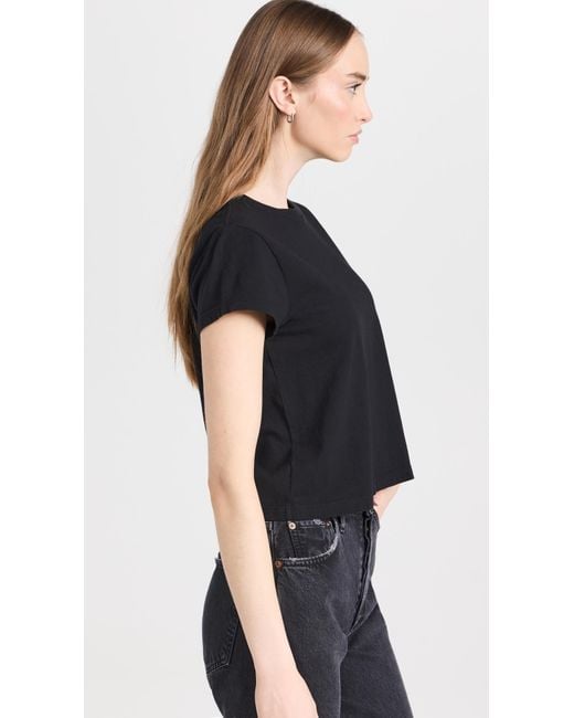 Agolde Black Adine Shunken Tee