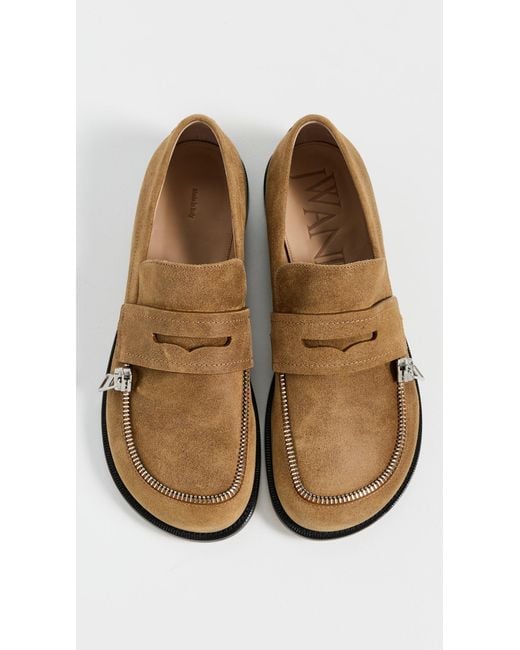 J.W. Anderson White Biker Moccasins for men