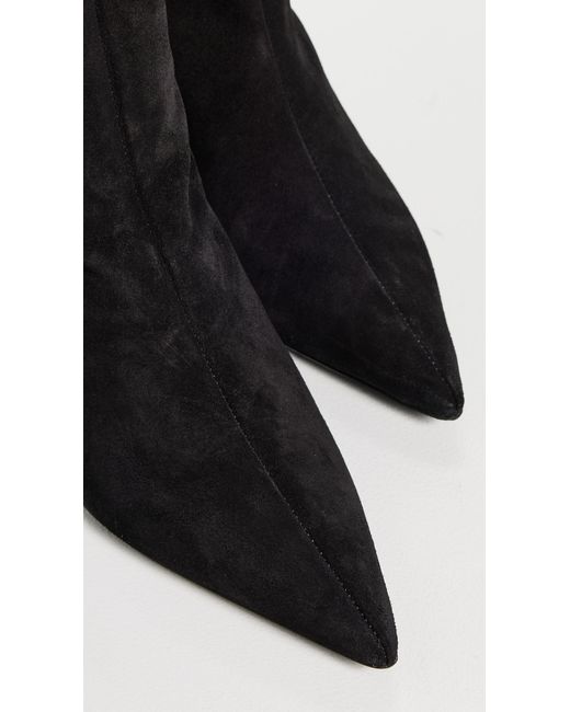 Staud Black Sebastian Kitten Heel Boots