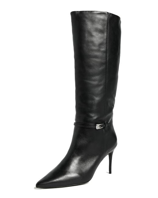 Black Suede Studio Women's Black Elo Boots 80Mm