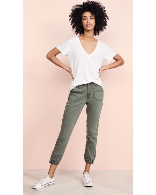 PAIGE Mayslie Cropped Jogger Pants
