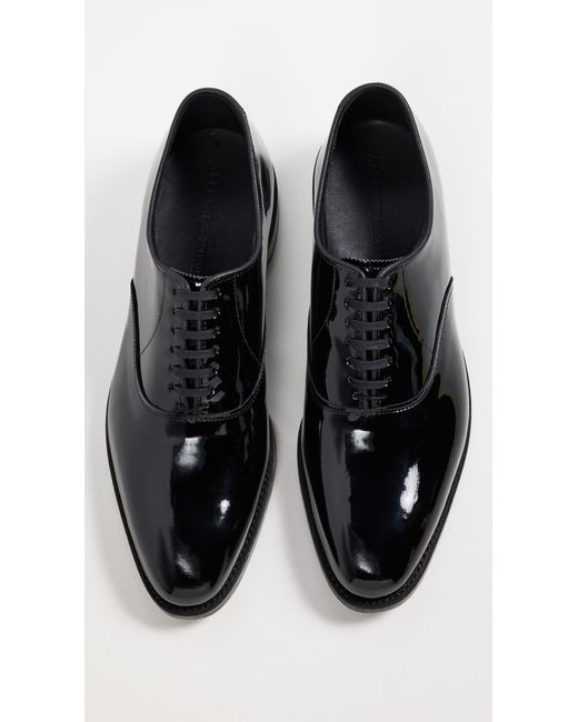 Allen Edmonds Black Carlyle Patent Leather Lace Ups for men