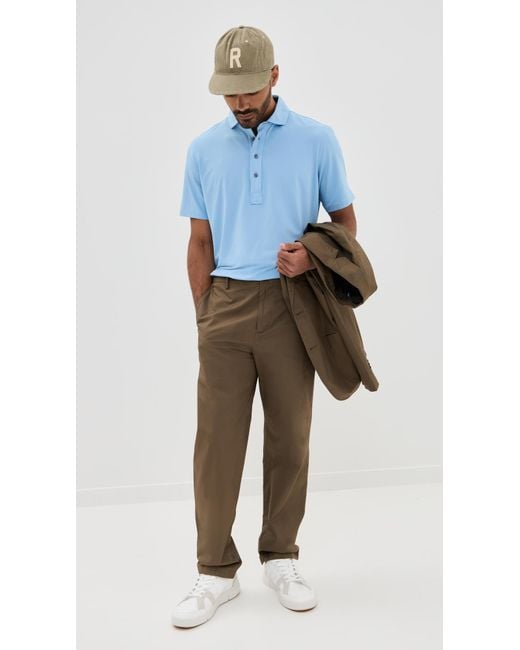 Greyson Blue Tala Lightweight Airflow Jersey Polo for men
