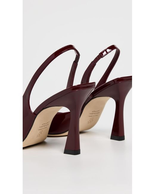 Stuart Weitzman Brown Vinnie 85Mm Dorsay Slingback Pumps