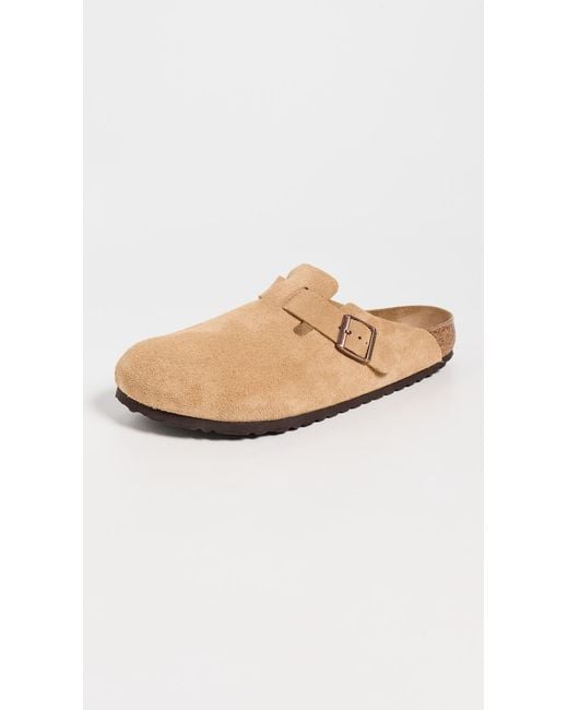 Birkenstock White Boston Clogs for men