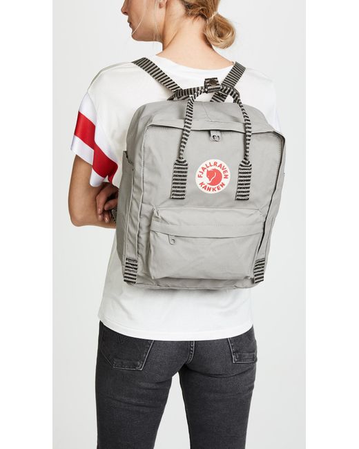 kanken backpack fog striped