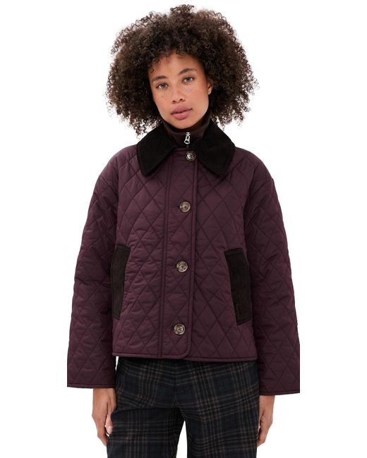 Barbour Purple Moira Quilted Jacket