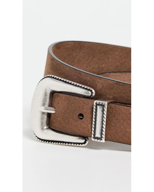 Andersons Multicolor Western Nubuck Leather Belt for men