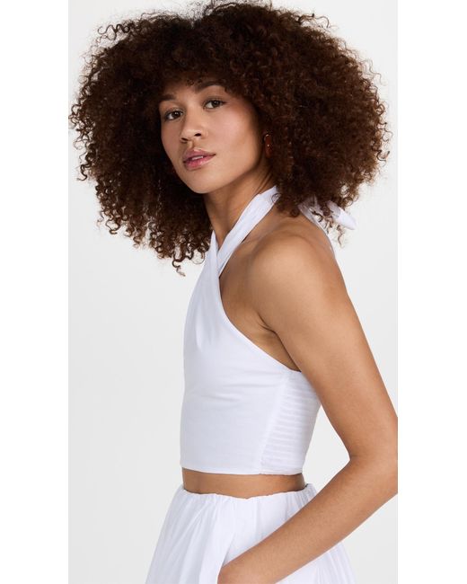Staud White Kai Top