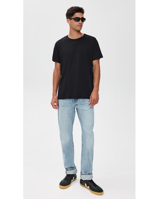 Marine Layer Black Signature Crew Tee for men