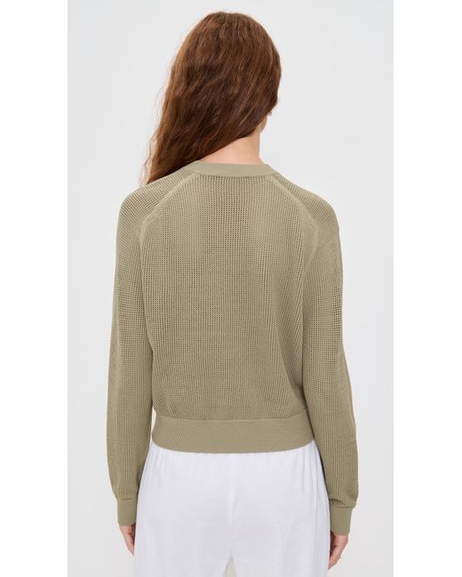 Theory Gray Pointelle Bomber