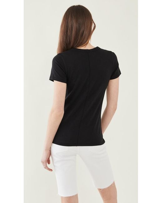 Rag & Bone Black The Vee Tee