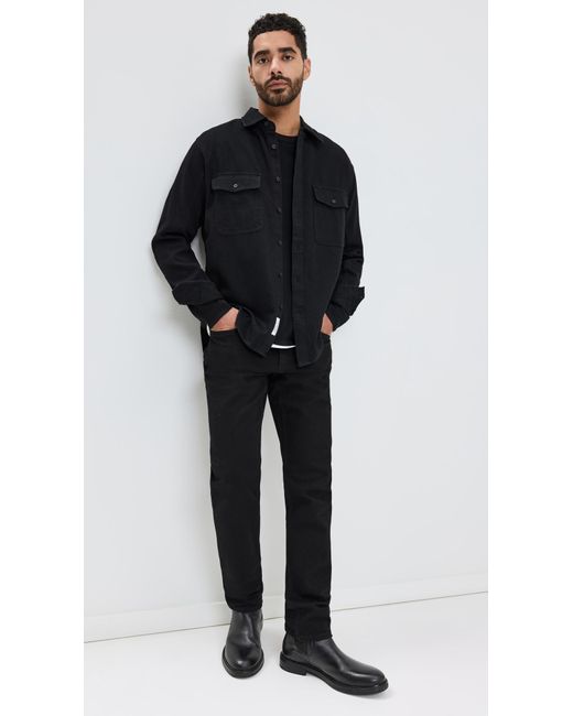Rag & Bone Black Denim Engineered Jack Shirt for men