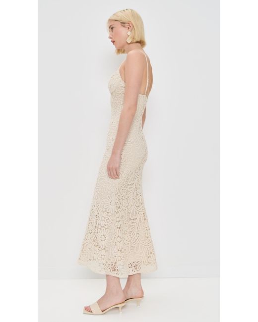 Bardot Adoni Crochet Midi Dress in White | Lyst Bardot Adoni Crochet Midi Dress in White | Lyst