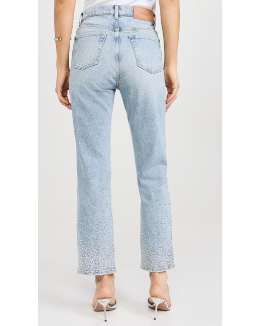 7 For All Mankind Blue Logan Stovepipe Jeans