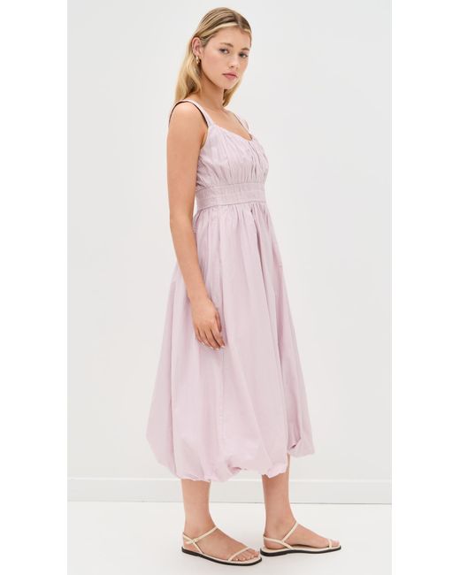 Sea Pink Emmet Poplin Midi Bubble Dress