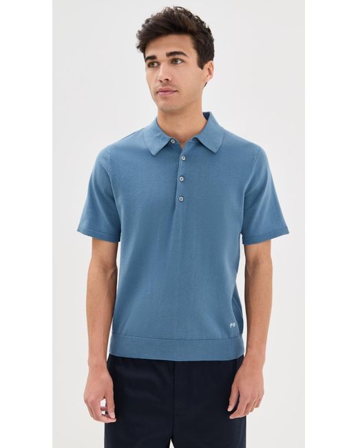 Paul Smith Blue Sweater Polo for men