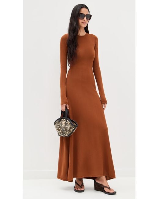 Solid & Striped Brown The Dora Dress