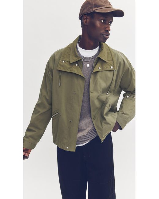 Jonathan Simkhai Green Donovan Double Placket Jacket for men
