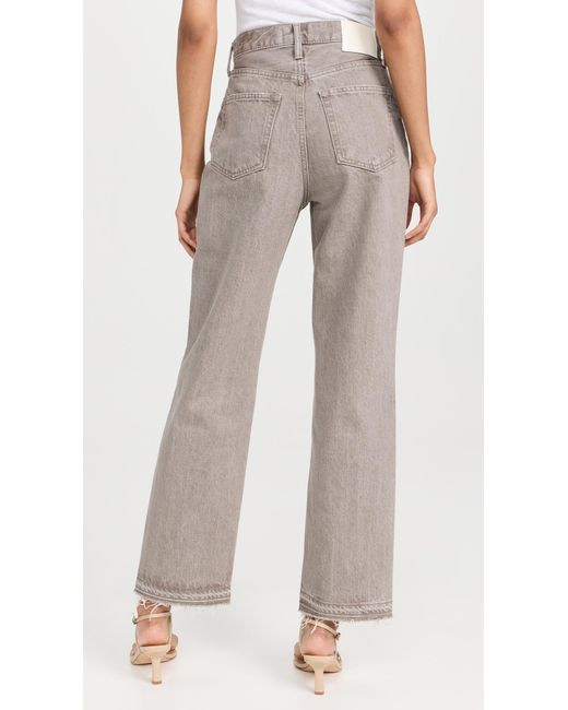 Moussy Brown Glenwood Wide Straight Leg Jeans