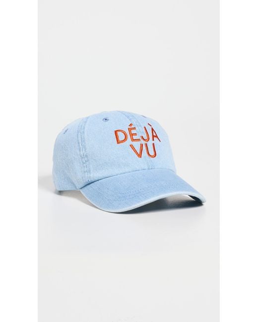 Clare V. Blue Denim Baseball Cap