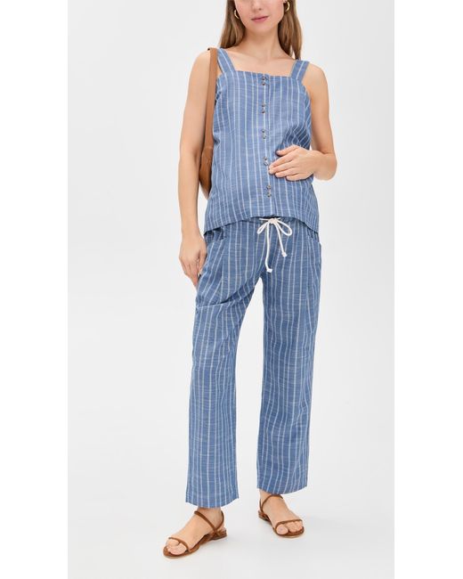 HATCH Blue The Yasmine Top