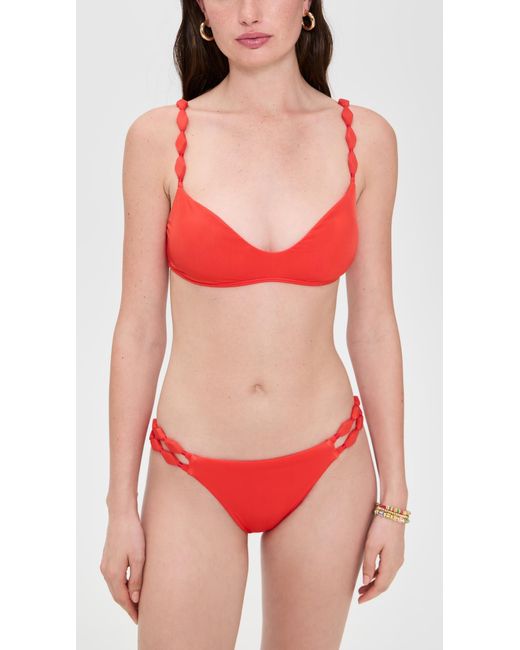 ViX Red Solid Alexa Vivian Top