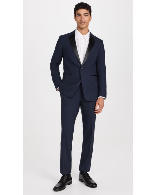 Theory Blue Chambers Tuxedo Jacket for men