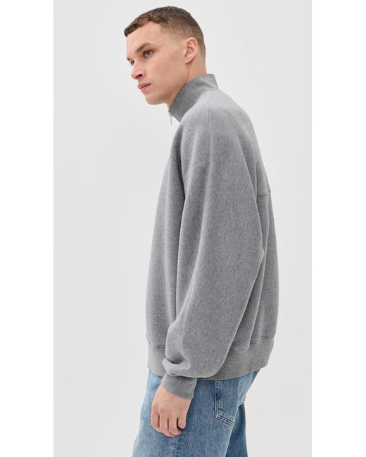 Agolde Gray Idris Quarter Zip for men